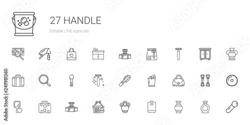 handle icons set