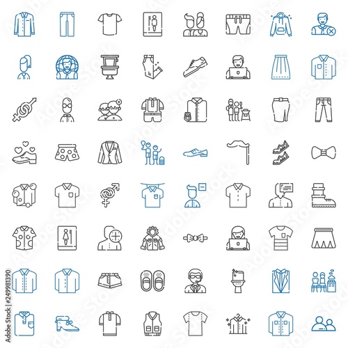 men icons set
