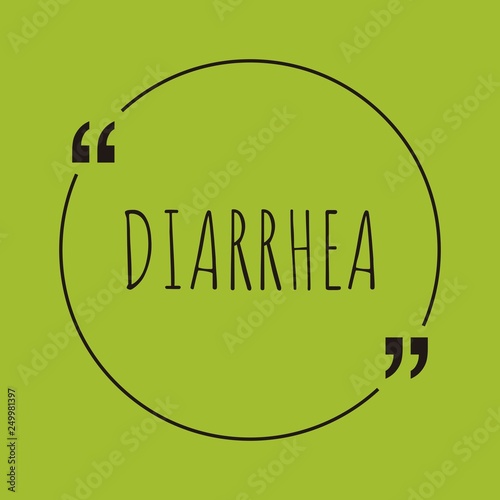 Diarrhea word concept