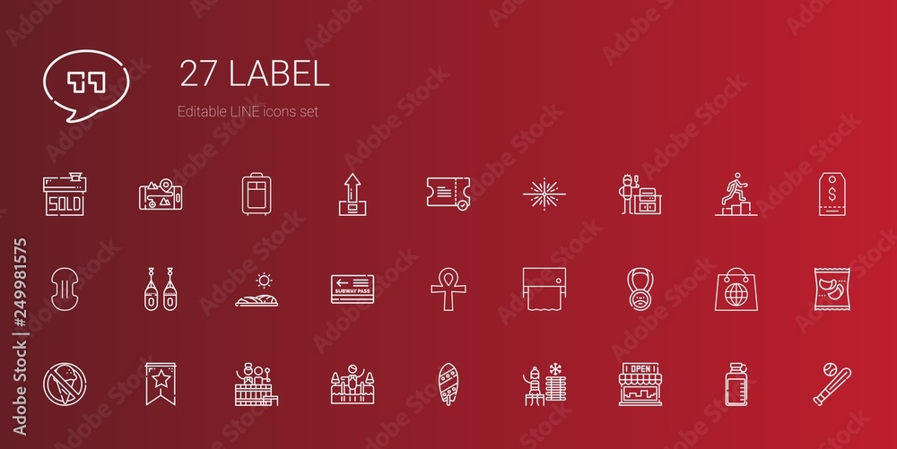 label icons set label icons set