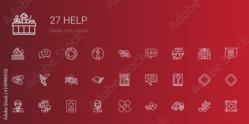 help icons set