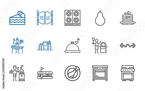 meal icons set