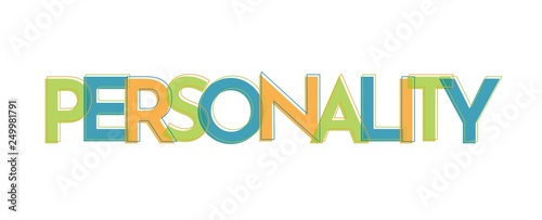 Personality word concept