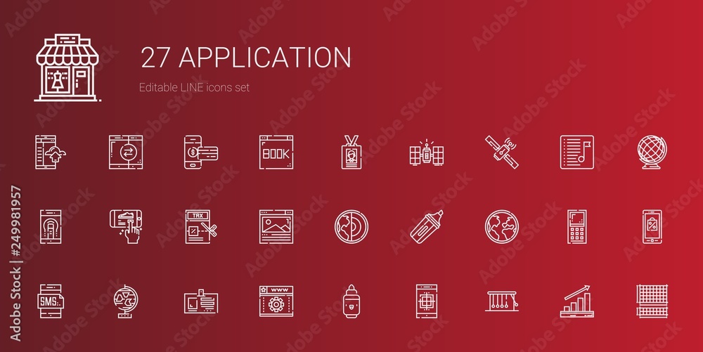application icons set application icons set