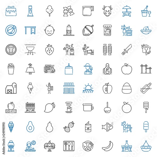 food icons set