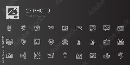 photo icons set
