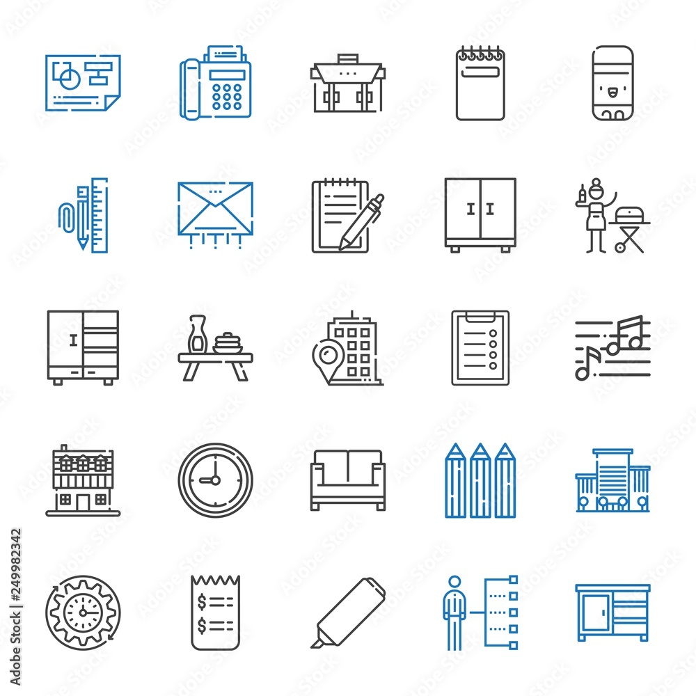 office icons set office icons set