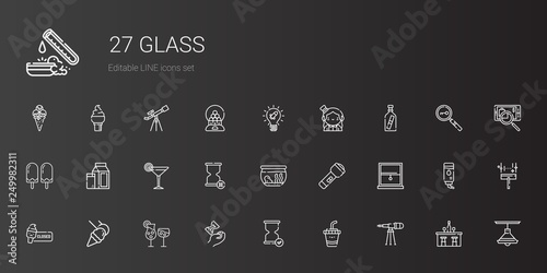 glass icons set