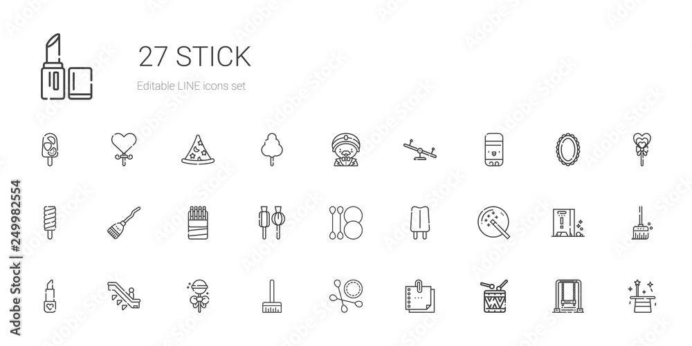 stick icons set stick icons set