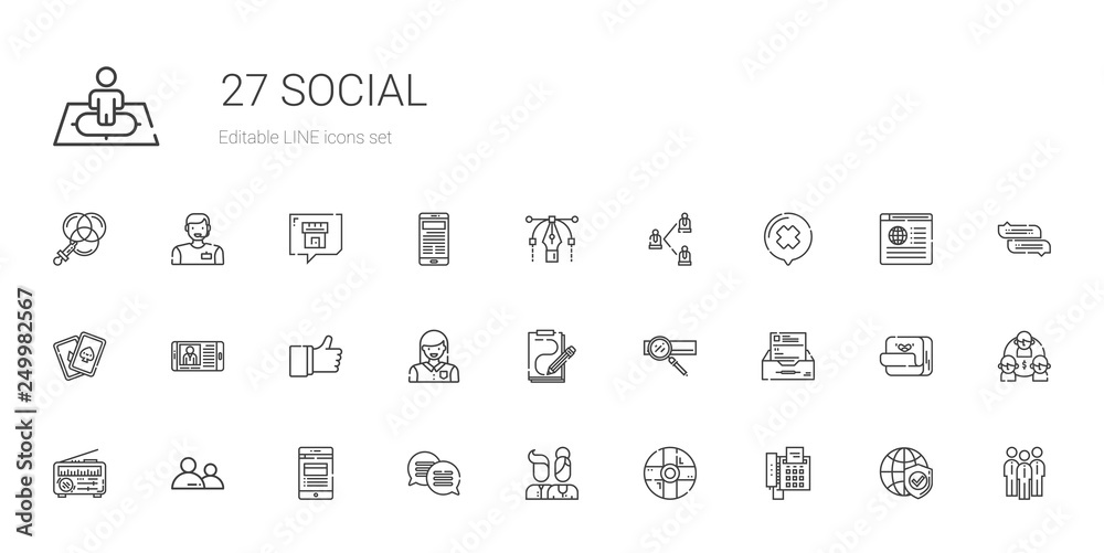 social icons set social icons set