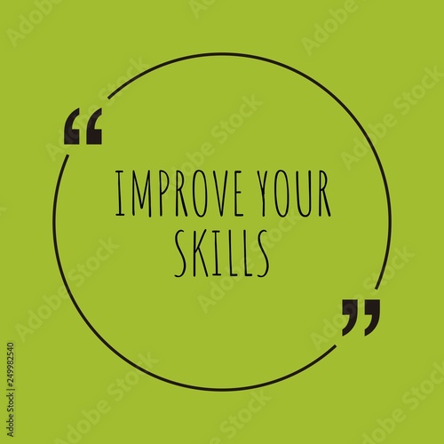 Improve your skills word concept