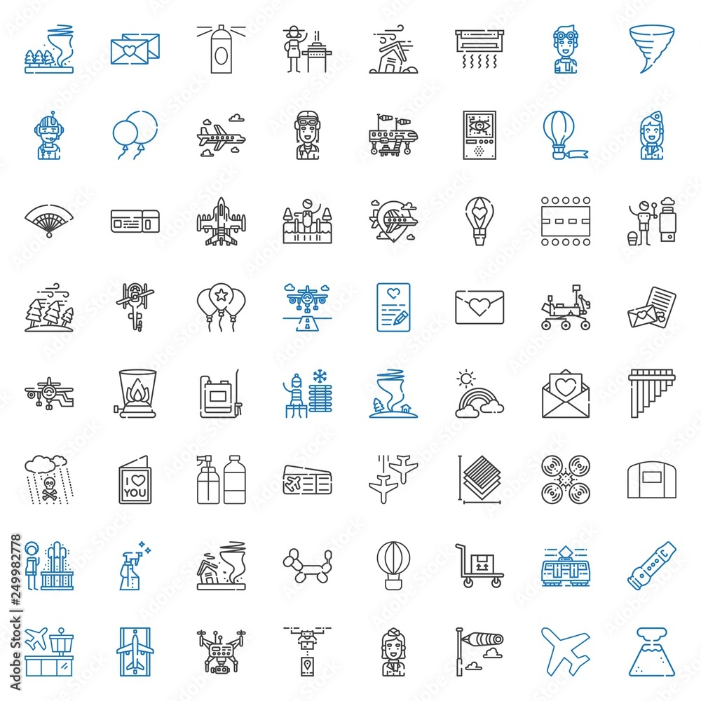 air icons set air icons set