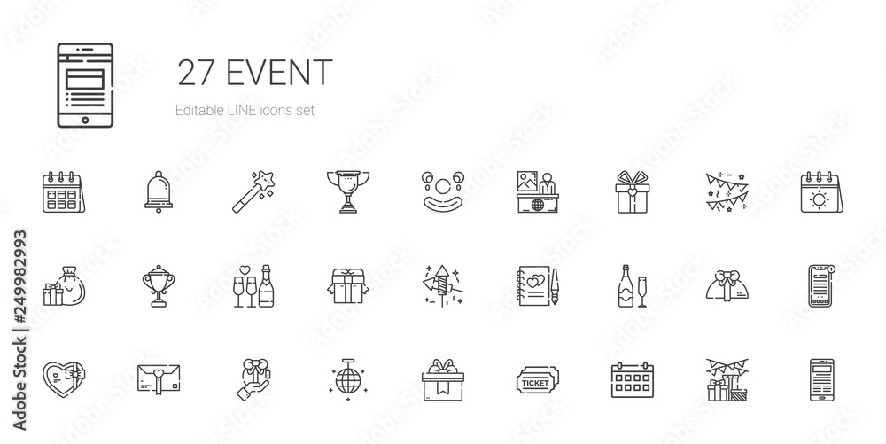 event icons set event icons set