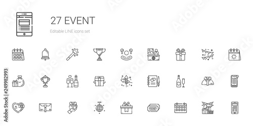 event icons set