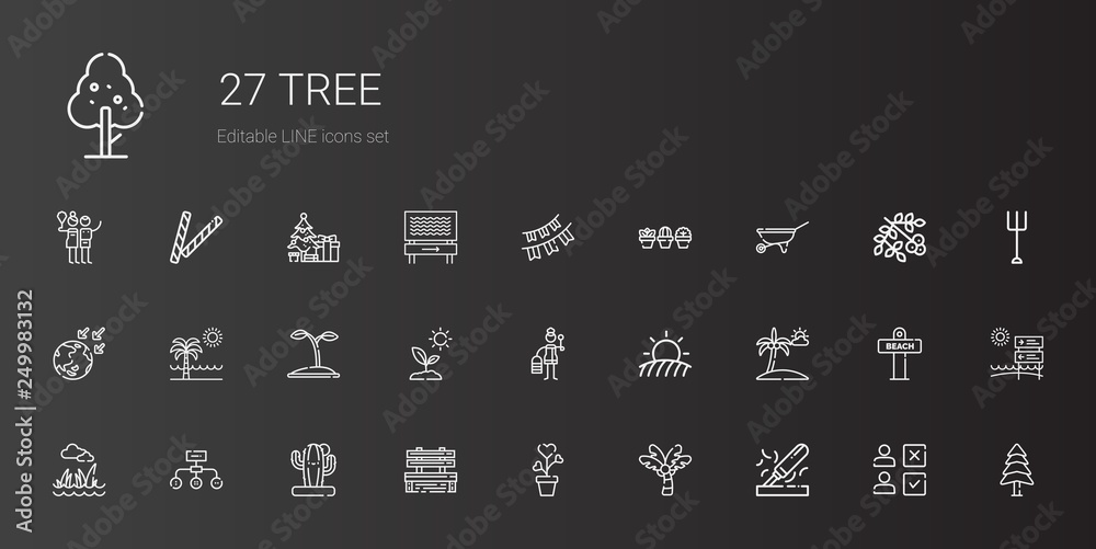 tree icons set tree icons set