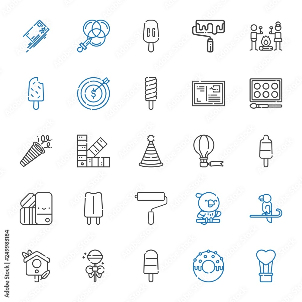 colorful icons set colorful icons set