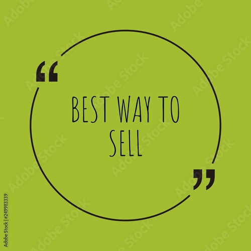 Best way to sell word concept
