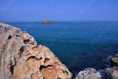 Mysterious Coast of Jinshan, New Taipei City, Taiwan. photo