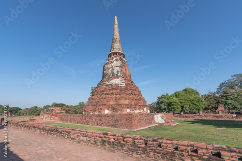 A temple of Wat Mahathat in Ayutthaya city - ancient capital of Thailand