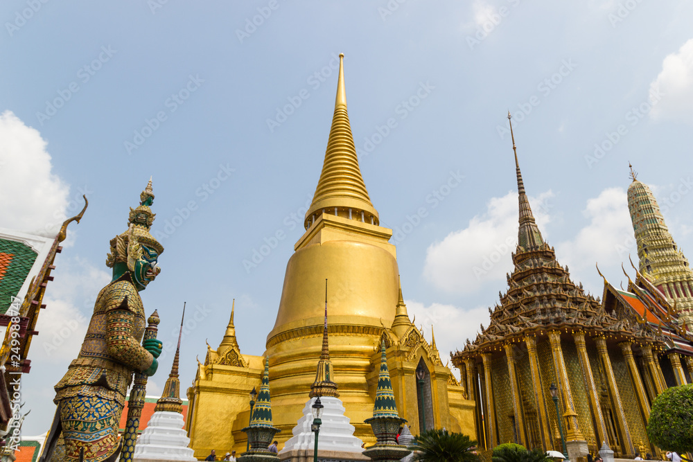 Temple of the Emerald Buddha is regarded as the most important Buddhist temple in Thailand and is a major tourist attraction in Bangkok.
