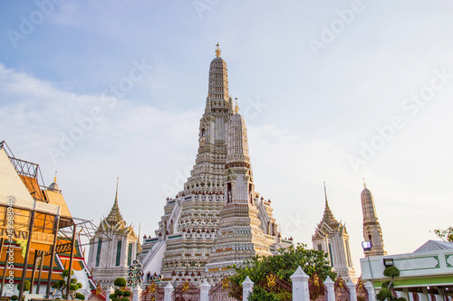 Wat Arun  Thailand   -  Wat Arun or commonly referred to in the language that the measure notified or called Wat ancient temple. Each year  thousands of tourists