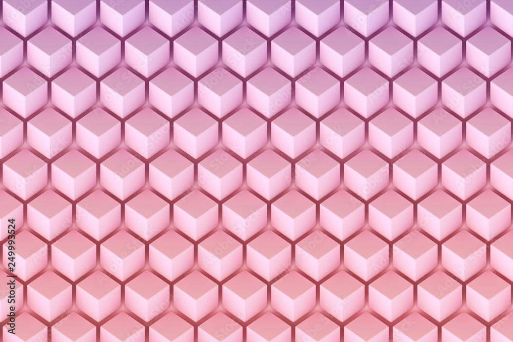 Abstract 3D minimalistic geometrical background of cubes Abstract 3D minimalistic geometrical background of cubes