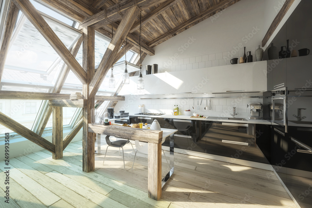Obraz premium My place under the roof 04 (concept)
