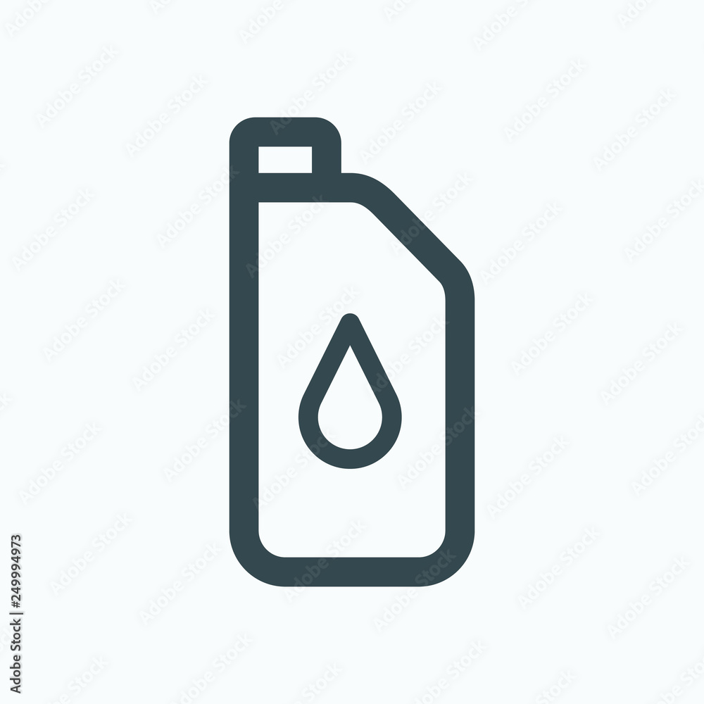 Lawn mover oil icon, trimmer oil vector icon Lawn mover oil icon, trimmer oil vector icon