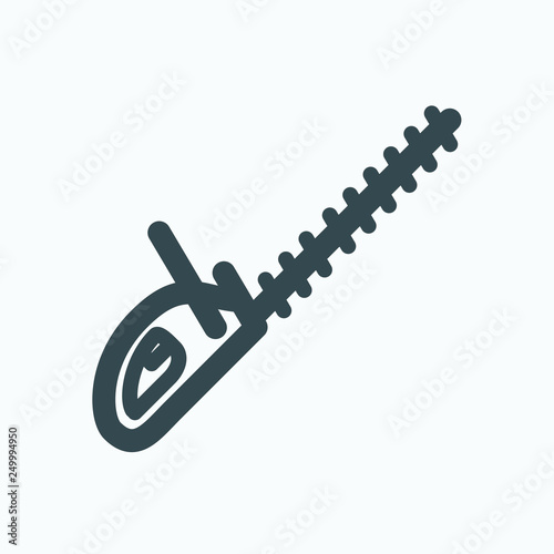 Hedge trimmer, hedgecutters vector icon