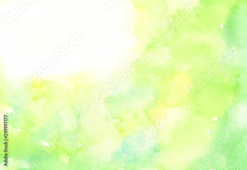 新緑 水彩 背景イラスト Stock Illustration Adobe Stock
