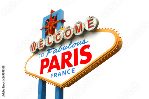 Sticker Welcome to fabulous Paris