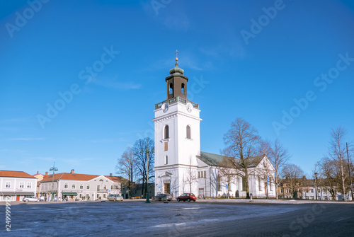 Eksjo church in the large square in Eksjo