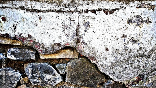 old crashed plaster