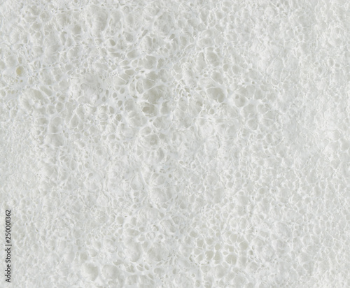 Abstract white background, melted polyfoam