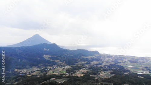 Aerial View of Satsuma Peninsula  Kagoshima