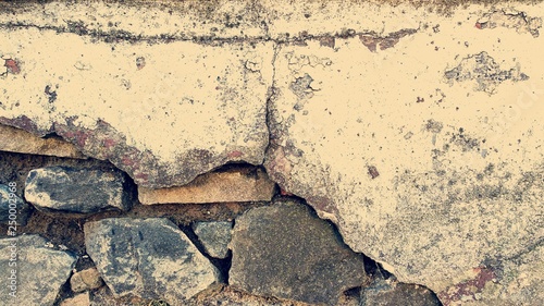 old crashed plaster