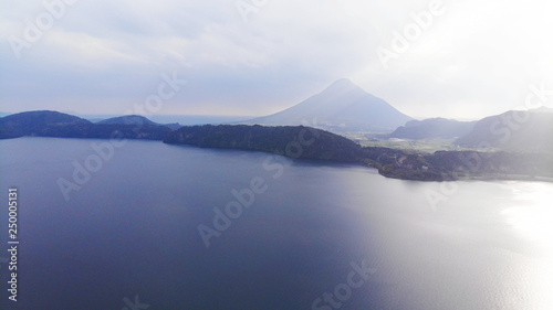 Aerial View of Ikedako Lake, Kagoshima