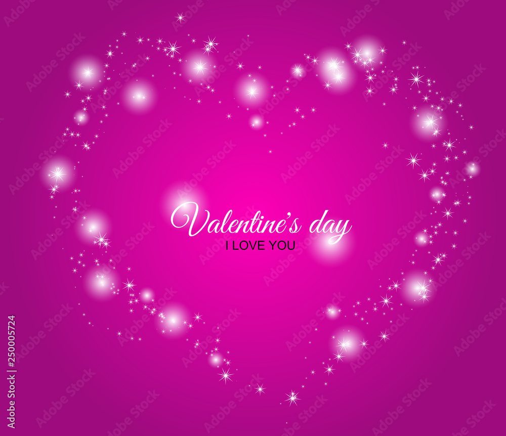 Shiny hearts on a red color background. Valentine's Day template. Shiny hearts on a red color background. Valentine's Day template.