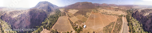 farm panorama in Northern Province Limpopo South Africa in winter photo