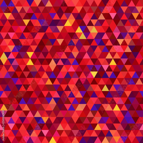 Abstract seamless mosaic background. Triangle geometric background. Vector illustration. Red, purple colors.