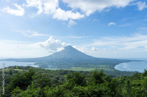Εκτύπωση καμβά View of Ometepe Island and Concepcion Volcano from the Peak of Maderas Volcano