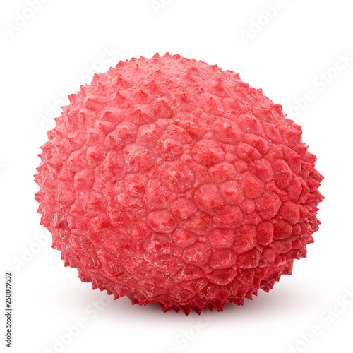 lychee, clipping path, isolated on white background, full depth of field