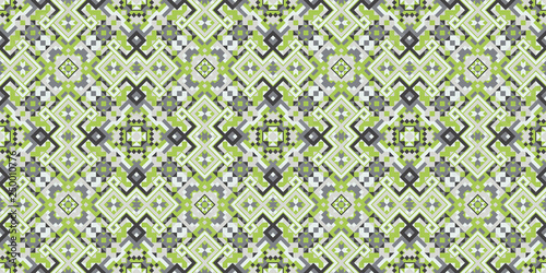 Geometric Ethnic Style Vector Seamless Pattern