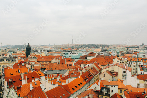 Prague, Czech Republic - 04 02 2013: Architecture, buildings and landmark. View of the streets of Praha