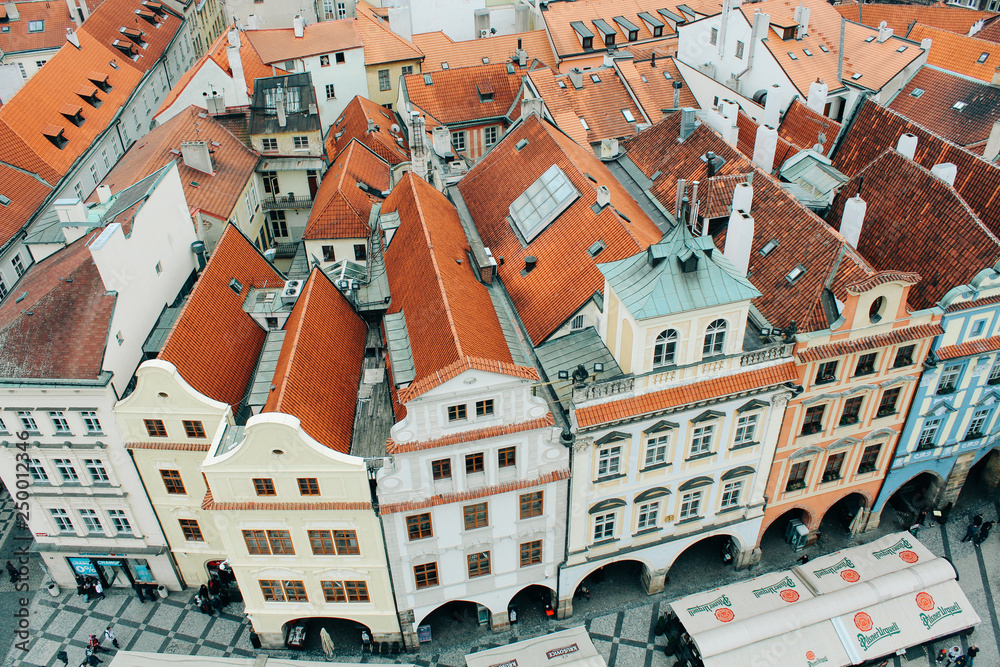 Prague, Czech Republic - 04 02 2013: Architecture, buildings and landmark. View of the streets of Praha Prague, Czech Republic - 04 02 2013: Architecture, buildings and landmark. View of the streets of Praha