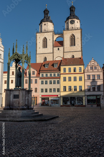 Marktplatz Wittenberg © StG Stockfoto