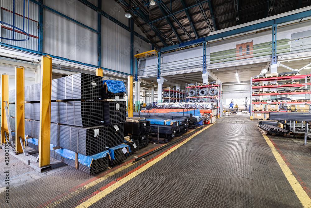 The interior of the metalworking shop. Modern industrial enterprise. The interior of the metalworking shop. Modern industrial enterprise.
