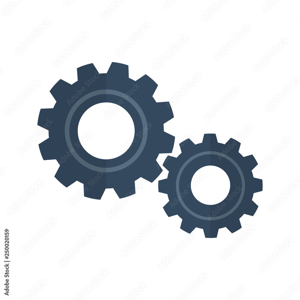 setting icon in flat style isolated vector illustration on white transparent background setting icon in flat style isolated vector illustration on white transparent background