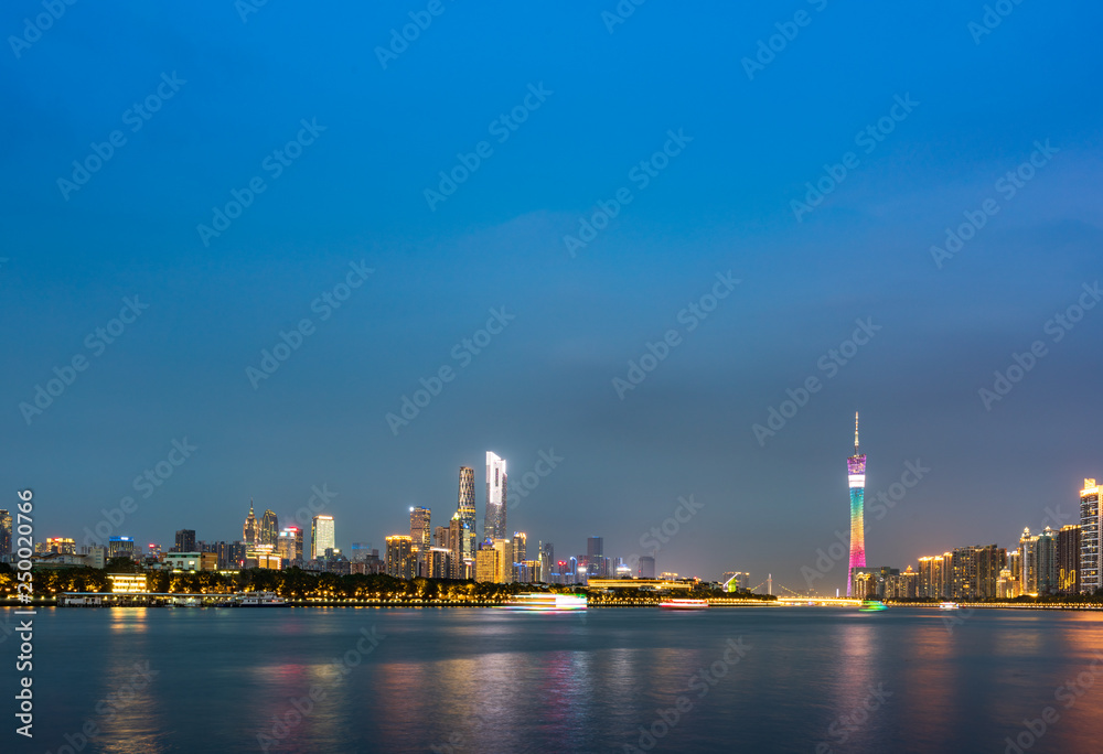 Guangzhou prosperous city skyline Guangzhou prosperous city skyline