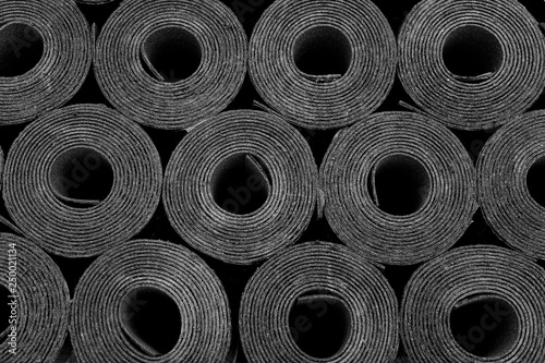 Roofing felt. Rolls of Bitumen or asphalt photo